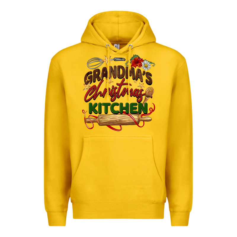 Grandma's Christmas Kitchen Premium Hoodie by BarkalooDesign | Teevron