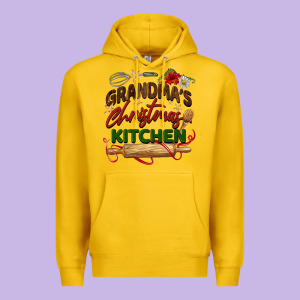 Grandma's Christmas Kitchen Premium Hoodie Designed By Barkaloodesign