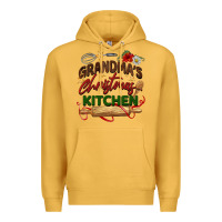 Mustard grandma's Christmas kitchen Premium Hoodie - BarkalooDesign