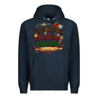 Navy grandma's Christmas kitchen Premium Hoodie - BarkalooDesign