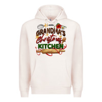 Pale Pink grandma's Christmas kitchen Premium Hoodie - BarkalooDesign