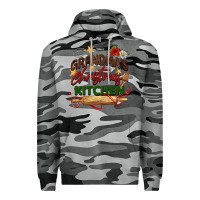 Slate Camo grandma's Christmas kitchen Premium Hoodie - BarkalooDesign