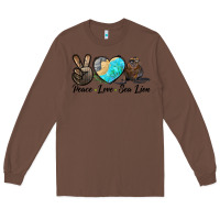 Chestnut Peace Love Sea Lion Long Sleeve Tee - LillyAllenDesigns