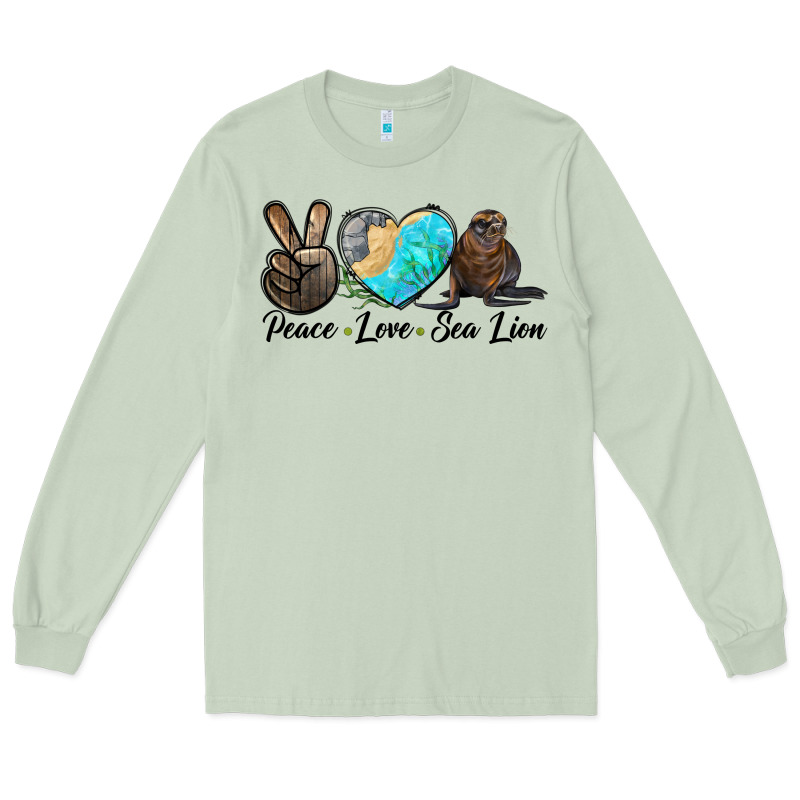 Peace Love Sea Lion Long Sleeve Tee by LillyAllenDesigns | Teevron