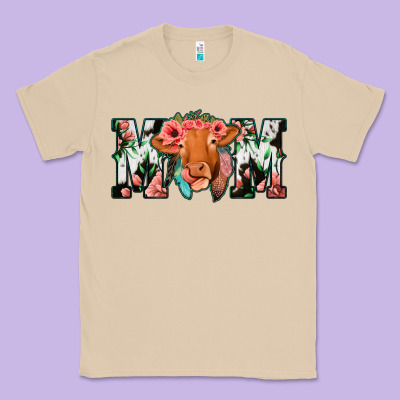 Cow Mom Classic Tee Designed By Jasminsmagicworld