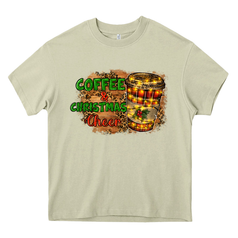 Coffee And Christmas Cheer Heavy Core Tee by RanaPortraitStore | Teevron