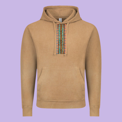 Fall Pattern Vintage Hoodie Designed By Artiststas