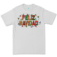 Dove Grey Feliz Navidad Premium Tee - BundleAndBundleShop