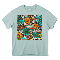 Arona gemstone sunflower cowhide leopard seamles pattern Heavy Core Tee - FaDigitalArtStudio