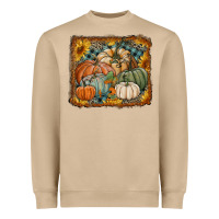 Mushroom pumpkins with sunflowers Heavyweight Sweatshirt - RanaPortraitStore