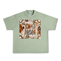 Oil Green Dog Mom Urban Heavy Tee - CowhideDigitalArt
