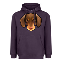 Plum Dachshund Heavyweight Hoodie - Jasminsmagicworld
