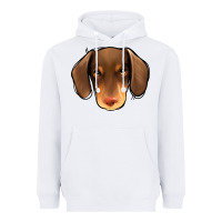 White Dachshund Heavyweight Hoodie - Jasminsmagicworld