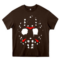Chocolate Brown mask halloween Heavy Core Tee - baoMotion