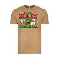 In My Holly Jolly Teacher Era Vintage Tee | Teevron