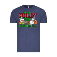 Vintage Denim In My Holly Jolly Teacher Era Vintage Tee - CowhideDigitalArt