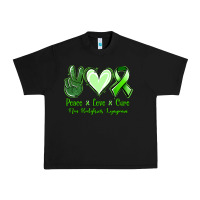 Black Peace Love Cure Non Hodgkins Lympoma Urban Heavy Tee - Jasminsmagicworld