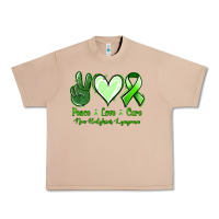 Burro Peace Love Cure Non Hodgkins Lympoma Urban Heavy Tee - Jasminsmagicworld