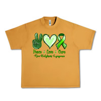 Peanut Butter Peace Love Cure Non Hodgkins Lympoma Urban Heavy Tee - Jasminsmagicworld