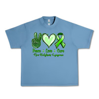 Pebble Blue Peace Love Cure Non Hodgkins Lympoma Urban Heavy Tee - Jasminsmagicworld