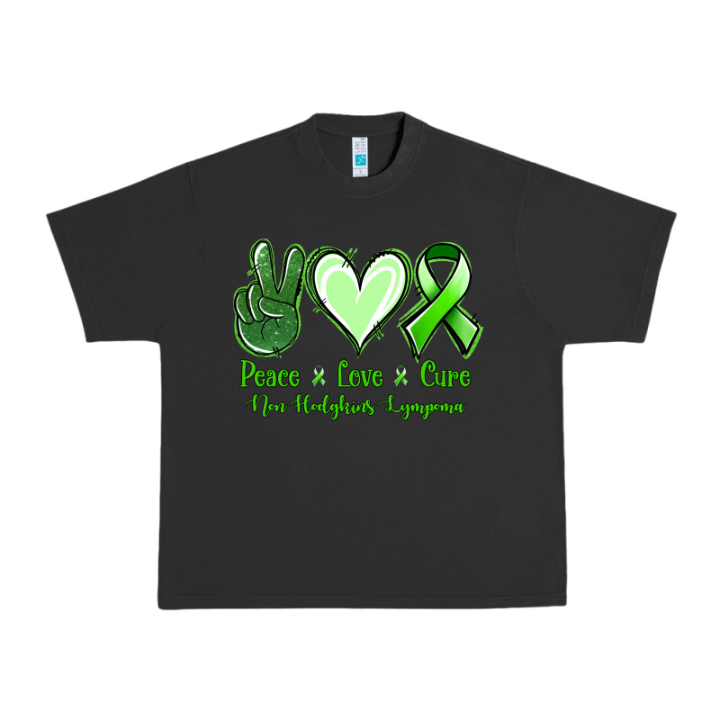 Peace Love Cure Non Hodgkins Lympoma Urban Heavy Tee by Jasminsmagicworld | Teevron