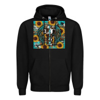 Black western faith sunflower's Zipper Hoodie - RanaPortraitStore