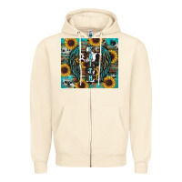 Sandshell western faith sunflower's Zipper Hoodie - RanaPortraitStore