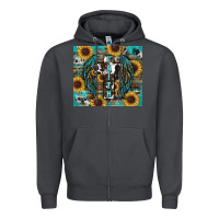 Smoke western faith sunflower's Zipper Hoodie - RanaPortraitStore