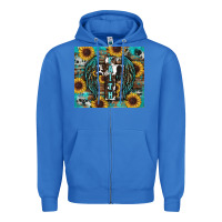 True Royal western faith sunflower's Zipper Hoodie - RanaPortraitStore
