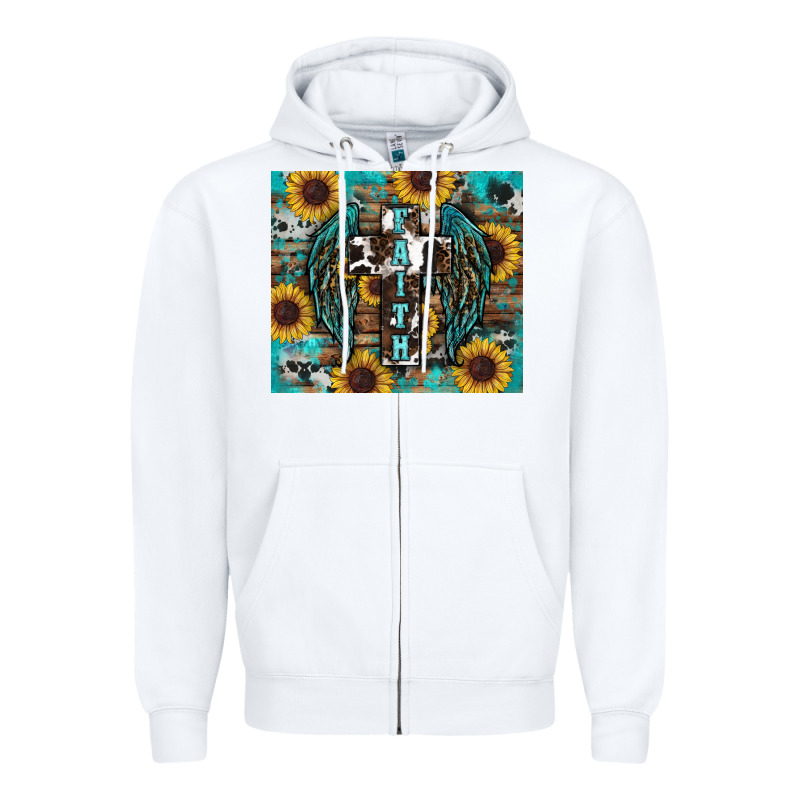 Western Faith Sunflower's Zipper Hoodie by RanaPortraitStore | Teevron