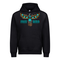 Black turquoise freebird Urban Hoodie - RanaPortraitStore