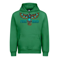 Emerald turquoise freebird Urban Hoodie - RanaPortraitStore