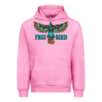 Fuchsia Pink turquoise freebird Urban Hoodie - RanaPortraitStore