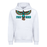 White turquoise freebird Urban Hoodie - RanaPortraitStore