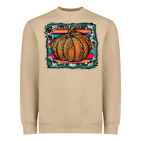 Mushroom leopard pumpkin with serape background Heavyweight Sweatshirt - RanaPortraitStore