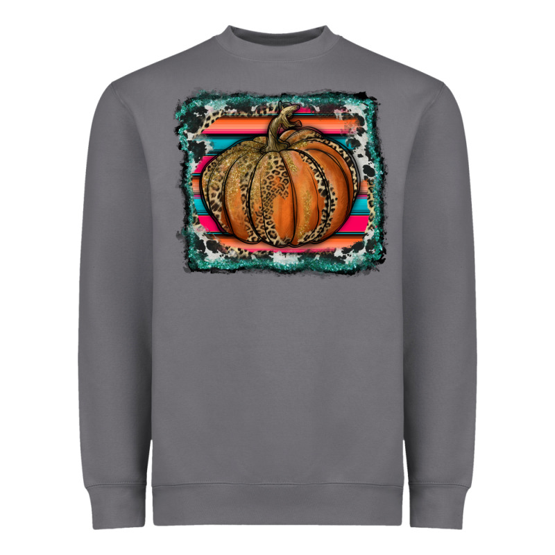 Leopard Pumpkin With Serape Background Heavyweight Sweatshirt by RanaPortraitStore | Teevron