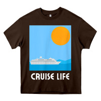 Chocolate Brown cruise life design travel & cruise wear t shirt Heavy Core Tee - baoMotion