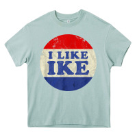 Arona i like ike political button vintage distressed Heavy Core Tee - baoMotion