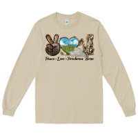 Mushroom Peace Love Percheron Horse Long Sleeve Tee - LillyAllenDesigns
