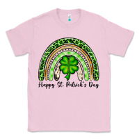 Bubblegum Pink Happy St. Patrick's Day rainbow Classic Tee - OliviaCreatesArt