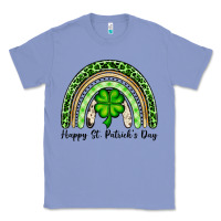 Colony Blue Happy St. Patrick's Day rainbow Classic Tee - OliviaCreatesArt