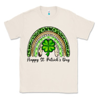 Natural Happy St. Patrick's Day rainbow Classic Tee - OliviaCreatesArt