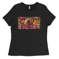 Black Nach Valentine Ladies Tee - CowhideDigitalArt