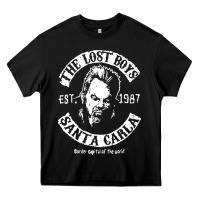Black santa carla est 1987 Heavy Core Tee - baoMotion