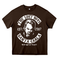 Chocolate Brown santa carla est 1987 Heavy Core Tee - baoMotion