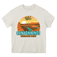 Cream Canyonlands Moab Utah National Park Nature Outdoor Lovers Heavy Core Tee - baoMotion