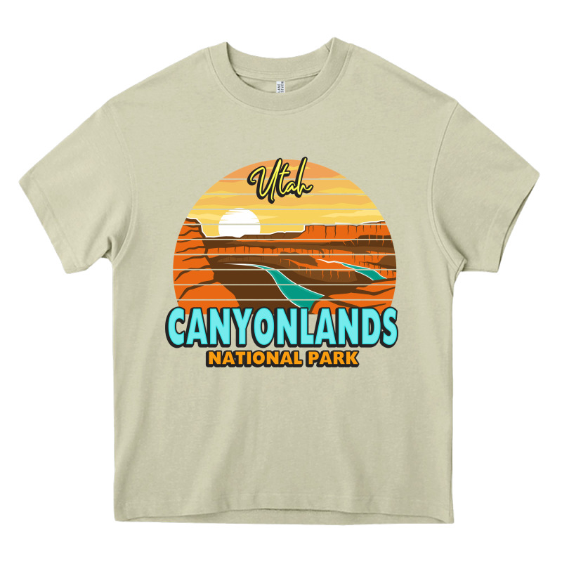 Canyonlands Moab Utah National Park Nature Outdoor Lovers Heavy Core Tee by baoMotion | Teevron