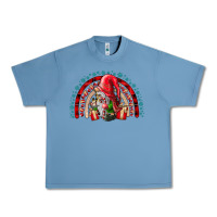 Pebble Blue Christmas Gnome Urban Heavy Tee - CowhideDigitalArt