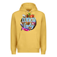 Antique Gold western lunch lady Premium Hoodie - BarkalooDesign