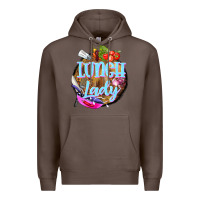 Coffee western lunch lady Premium Hoodie - BarkalooDesign